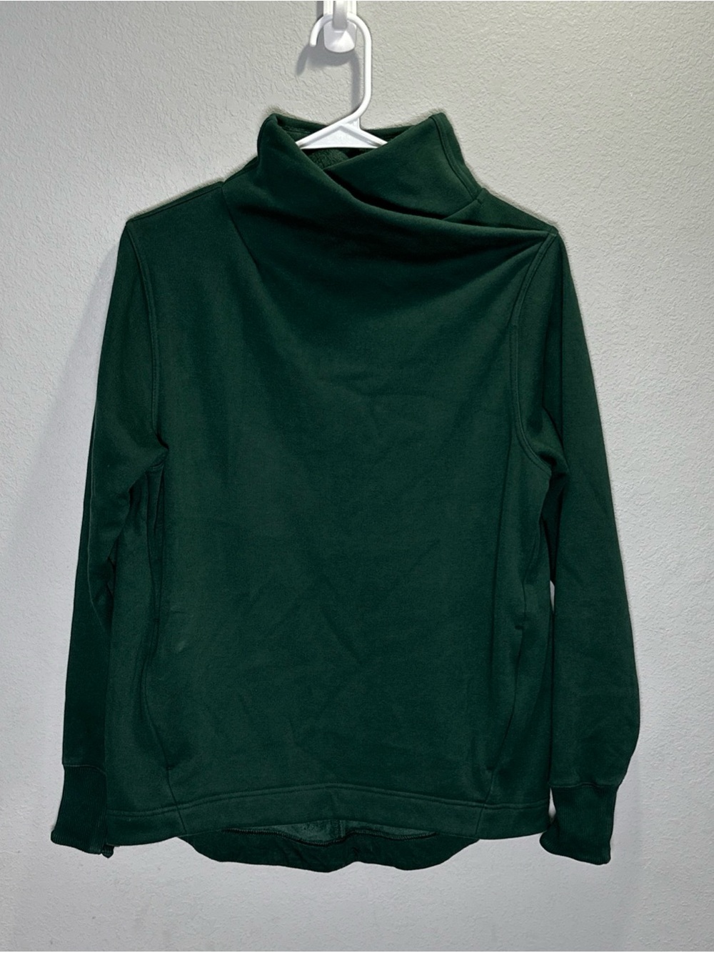 Athleta Forest Green Funnel Neck Pullover